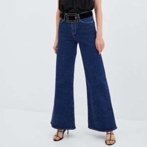 Zara High Rise Palazzo Jeans